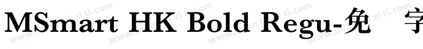 MSmart HK Bold Regu字体转换